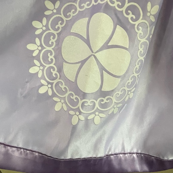 ReliBeauty Girls 5 Beaded Puff Sleeve Princess Sofia the First Costume Dress Up - Picture 8 of 13